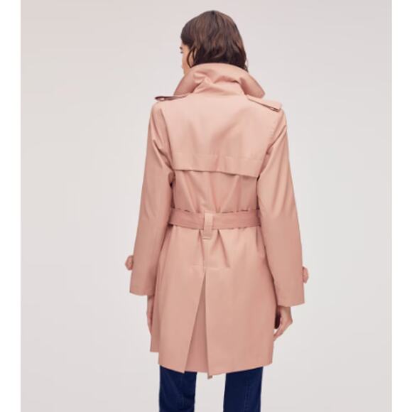 Sam Elderman Single Breasted Trench Coat Size Large New with Tags - Picture 5 of 8